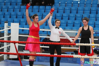 13. Mistrzostwa Polski Kobiet w Boksie - półfinał kat. 81 kg: Patrycja Woronowicz (Boxing Sokółka) - Anna Szpoton (Garda Karczew) 3:0