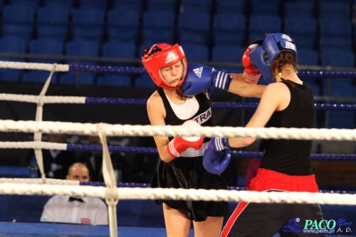  Półfinały 13. Mistrzostw Polski Kobiet w Boksie kategoria 51 kg: Żaneta Cieśla (UKS Kontra Elbląg) - Klaudia Sibiga (Ring Stalowa Wola) RSC 4