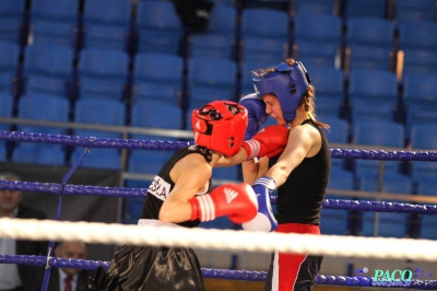  Półfinały 13. Mistrzostw Polski Kobiet w Boksie kategoria 51 kg: Żaneta Cieśla (UKS Kontra Elbląg) - Klaudia Sibiga (Ring Stalowa Wola) RSC 4