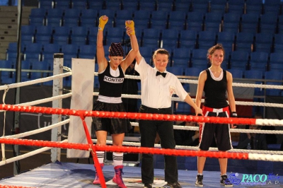  Półfinały 13. Mistrzostw Polski Kobiet w Boksie kategoria 51 kg: Żaneta Cieśla (UKS Kontra Elbląg) - Klaudia Sibiga (Ring Stalowa Wola) RSC 4