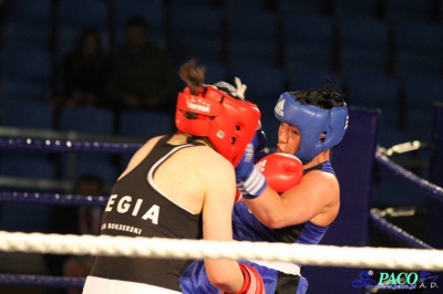  Półfinały 13. Mistrzostw Polski Kobiet w Boksie kategoria 75 kg: Lidia Fidura (GUKS Carbo Gliwice) - Wioleta Michalska (Legia Warszawa) RSC 4