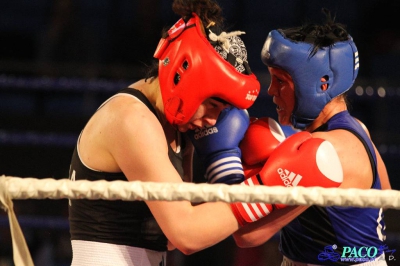  Półfinały 13. Mistrzostw Polski Kobiet w Boksie kategoria 75 kg: Lidia Fidura (GUKS Carbo Gliwice) - Wioleta Michalska (Legia Warszawa) RSC 4