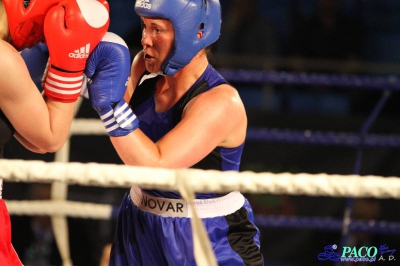  Półfinały 13. Mistrzostw Polski Kobiet w Boksie kategoria 75 kg: Lidia Fidura (GUKS Carbo Gliwice) - Wioleta Michalska (Legia Warszawa) RSC 4