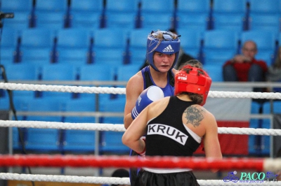 Finał 13. MP seniorek kat 57 kg: Sandra Kruk - Jadwiga Stańczak