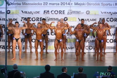 Kulturystyka klasyczna mężczyzn: +180 cm Debiuty PZKFiTS Ostrów Mazowiecka 2014_32