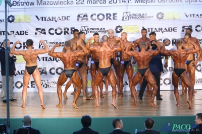 Kulturystyka klasyczna mężczyzn: +180 cm Debiuty PZKFiTS Ostrów Mazowiecka 2014_36