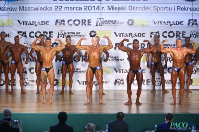 Kulturystyka klasyczna mężczyzn: +180 cm Debiuty PZKFiTS Ostrów Mazowiecka 2014_52
