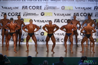 Kulturystyka klasyczna mężczyzn: +180 cm Debiuty PZKFiTS Ostrów Mazowiecka 2014_88