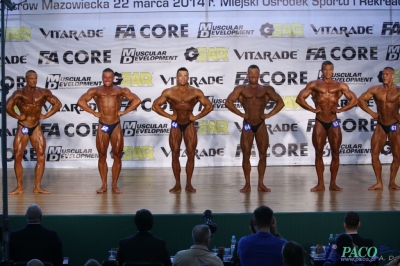 Kulturystyka klasyczna mężczyzn: +180 cm Debiuty PZKFiTS Ostrów Mazowiecka 2014_179