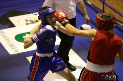 Towarzyski Mecz Bokserski - MKS II LO Chełm vs Klub Sportowy Paco: Piotr Jędrzejewski nieznacznie lepszy od Dawida Cieszyńskiego_14