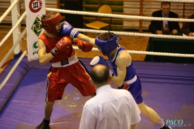 Towarzyski Mecz Bokserski - MKS II LO Chełm vs Klub Sportowy Paco: Piotr Jędrzejewski nieznacznie lepszy od Dawida Cieszyńskiego_15