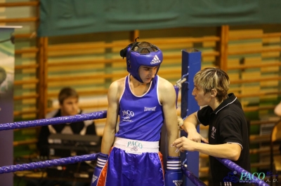 Towarzyski Mecz Bokserski - MKS II LO Chełm vs Klub Sportowy Paco: Kamil Wieczorek nie dał szans Dawidowi Wierciochow