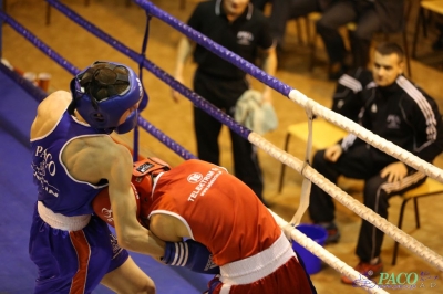 Towarzyski Mecz Bokserski - MKS II LO Chełm vs Klub Sportowy Paco: Kamil Wieczorek nie dał szans Dawidowi Wierciochow