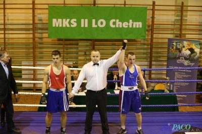 Towarzyski Mecz Bokserski - MKS II LO Chełm vs Klub Sportowy Paco: Arkadiusz Neczaj vs Marek Bogusz