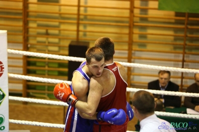 Towarzyski Mecz Bokserski - MKS II LO Chełm vs Klub Sportowy Paco: Bartosz Wdowiak vs Mikołaj Sadurski