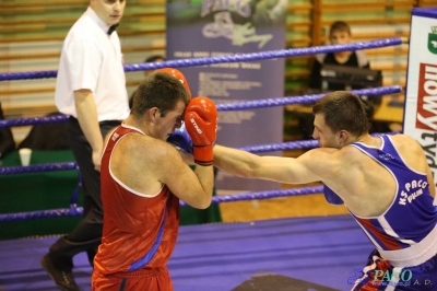 Towarzyski Mecz Bokserski - MKS II LO Chełm vs Klub Sportowy Paco: Bartosz Wdowiak vs Mikołaj Sadurski